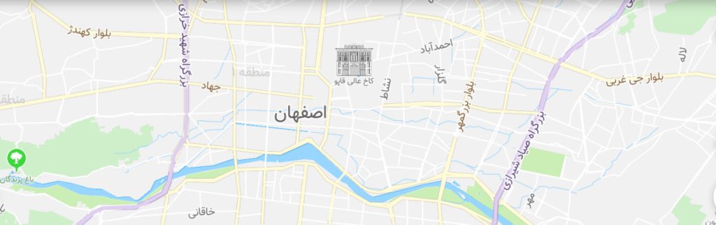 نقشه کلاس زبان شهر اصفهان